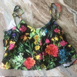 Kortni Jeane Floral Swim Top